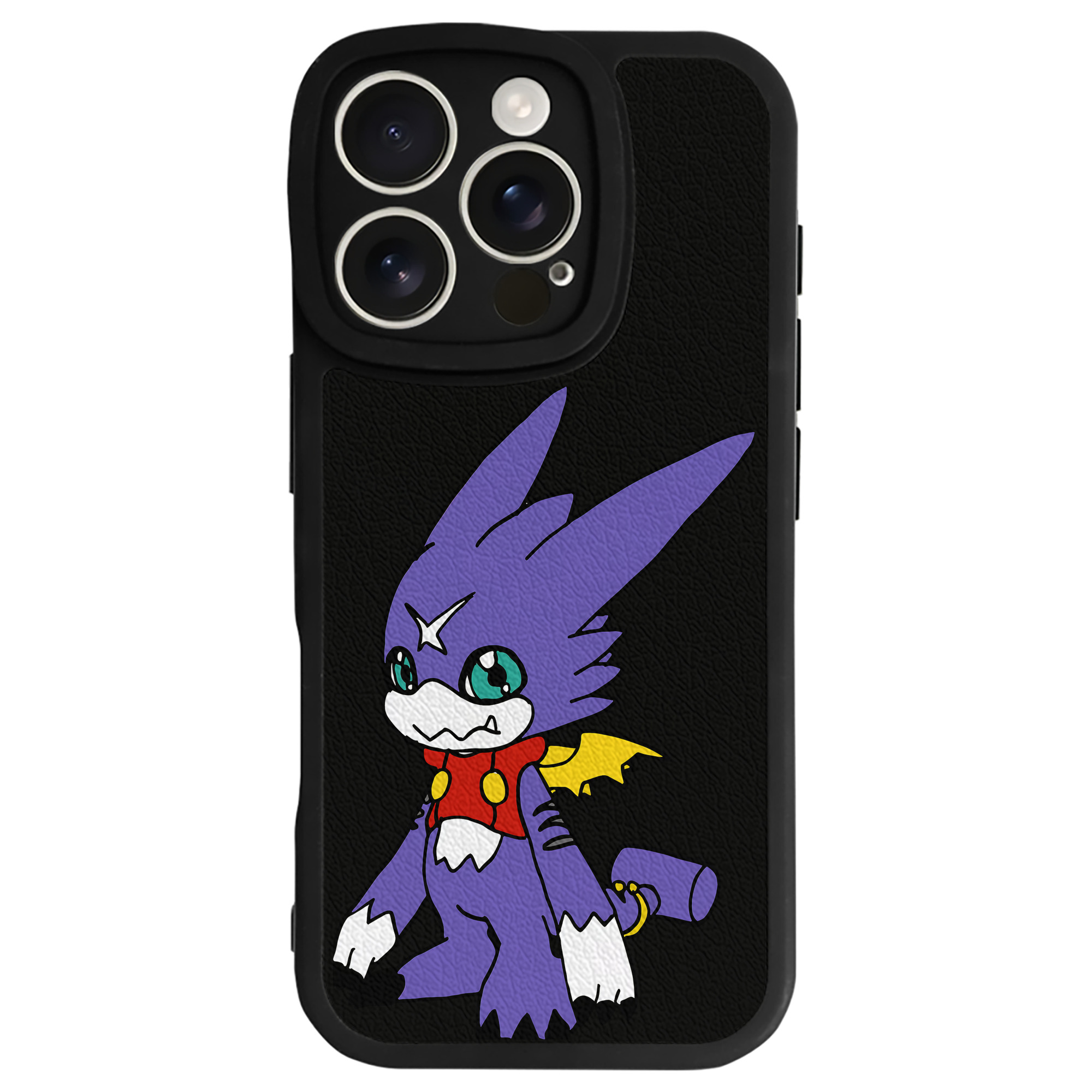 （画像用） Digimon デジタルモンスター/デジモン 【iPhone 16シリーズ対応】シリコンスマホケース（レザー調） 材質：シリコン